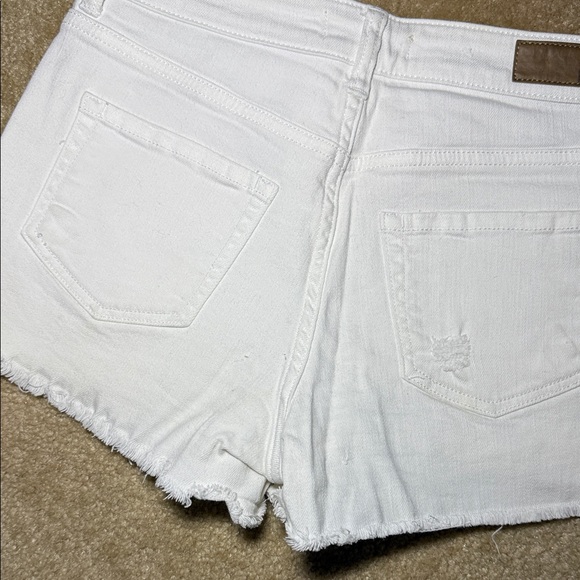 BP White Distressed Denim Shorts - Picture 5 of 8